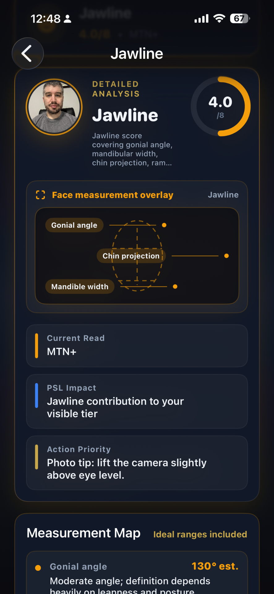 PSL Rank — jawline detail